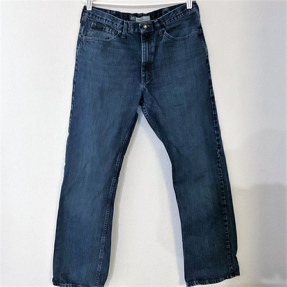 Lee Premium Select Bootcut Jeans 36x34 Dark Wash Mens